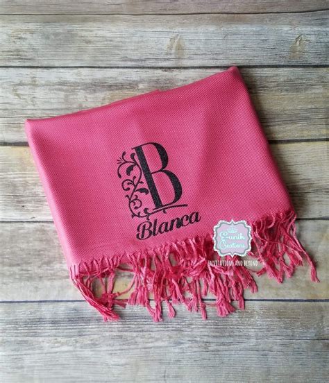 personalised cashmere scarf